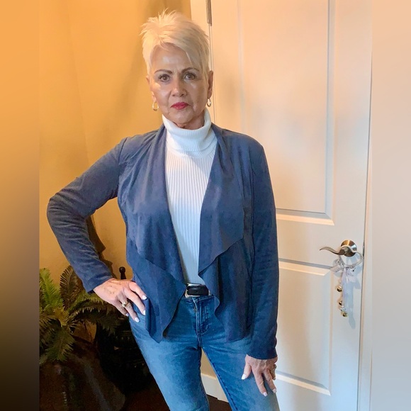 LN KUT FROM THE KLOTH JACKET. FEELS LIKE SUEDE BUT MACHINE WASH  & DRY. DARLING - Picture 9 of 10